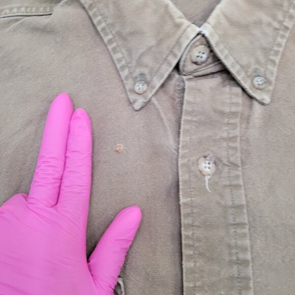 Vintage 90s CARHARTT Rugged Button Shirt 3XL 29x32 Baggy USA - Picture 9 of 16